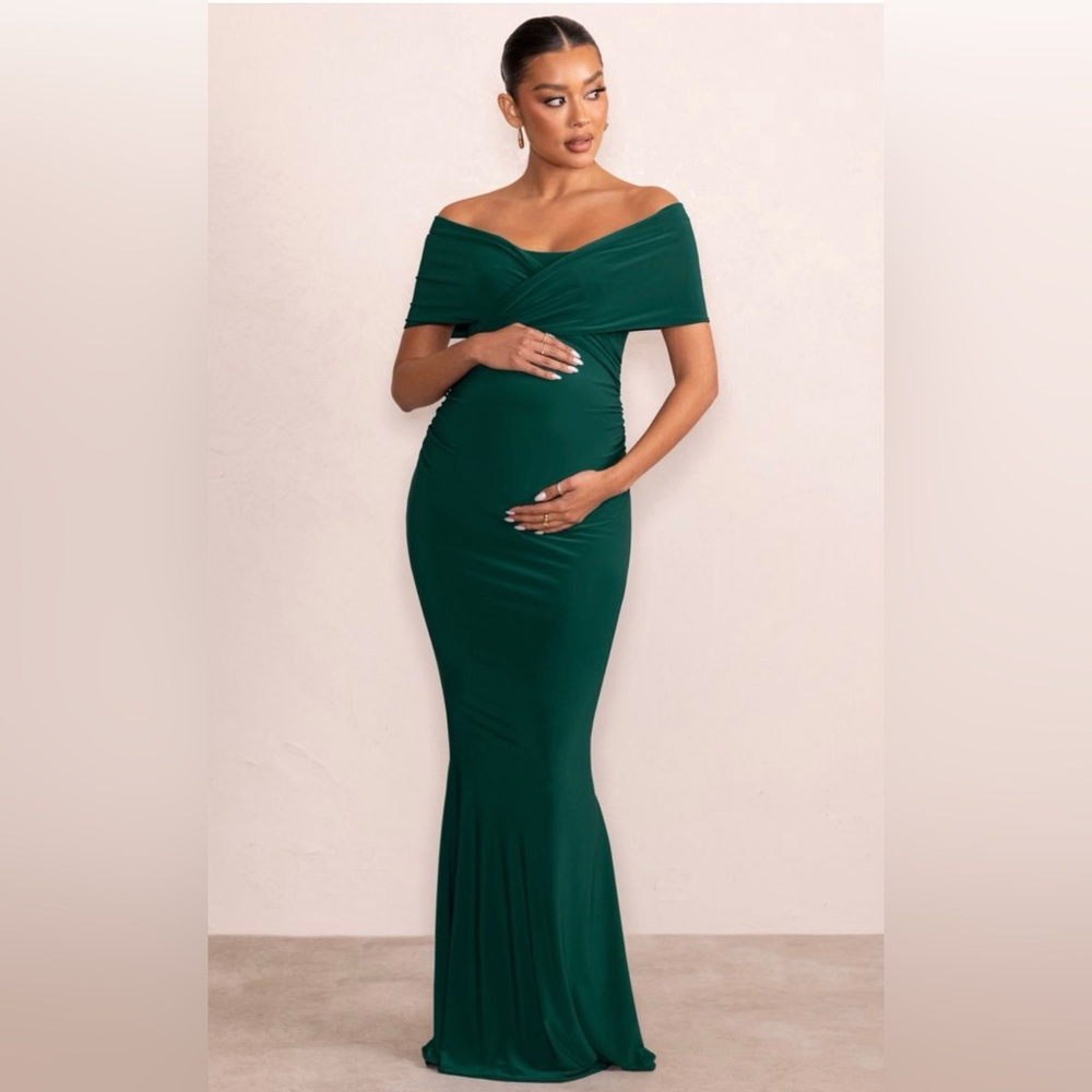Club L - Maternity Green Dresss